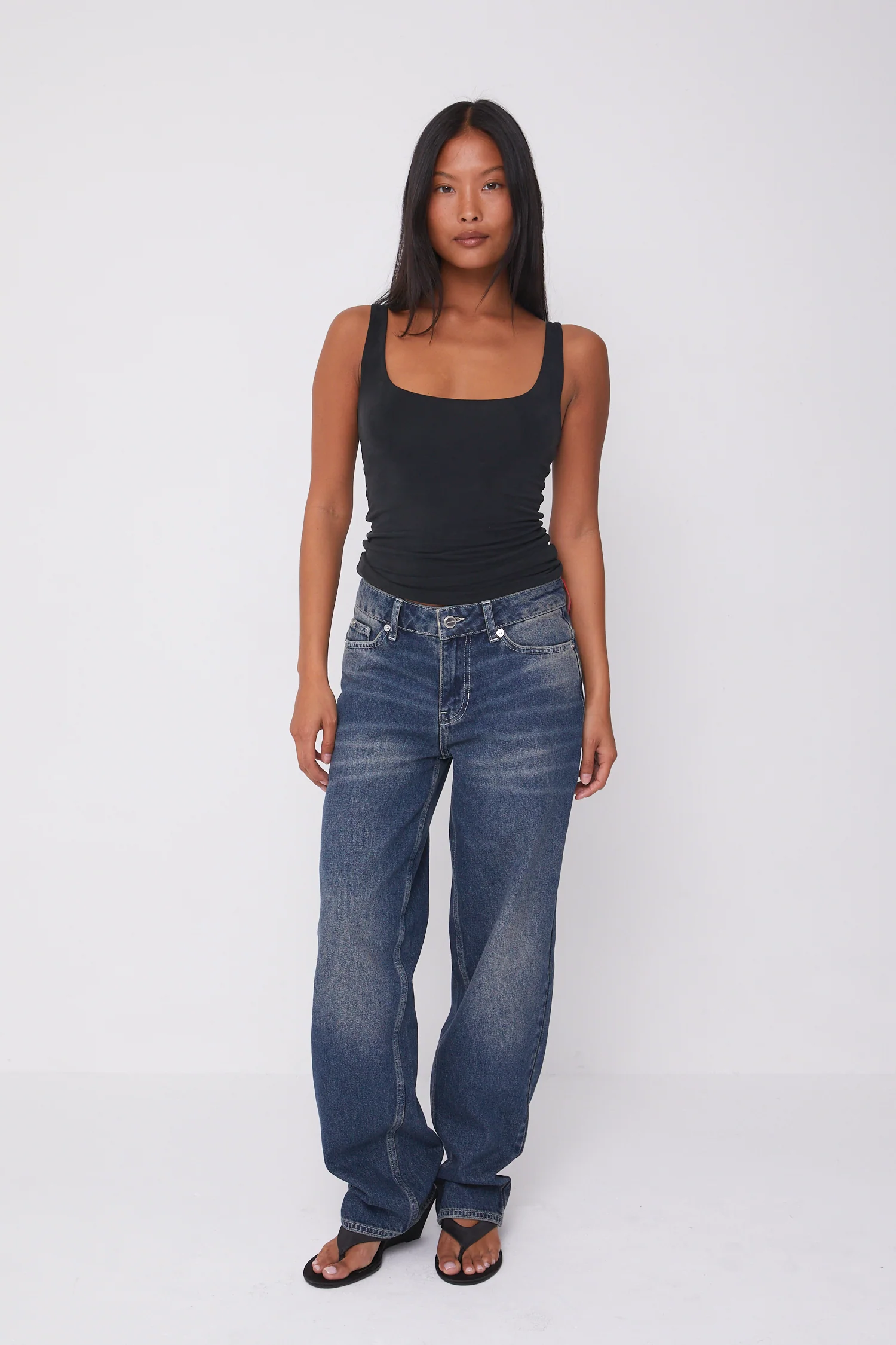 Joan Soft Barrel Jeans, Dark Fade - Image 3