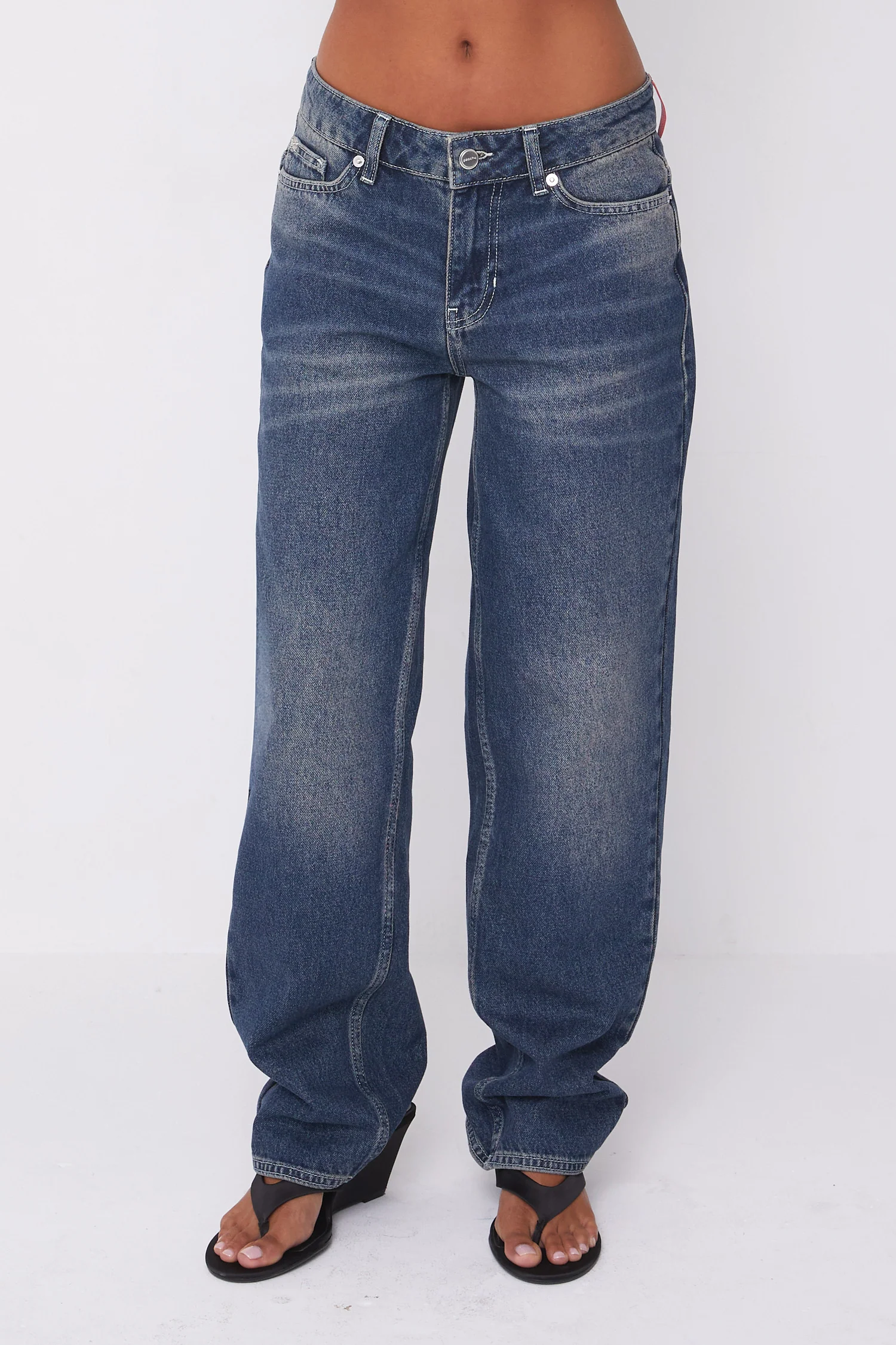 Joan Soft Barrel Jeans, Dark Fade - Image 5