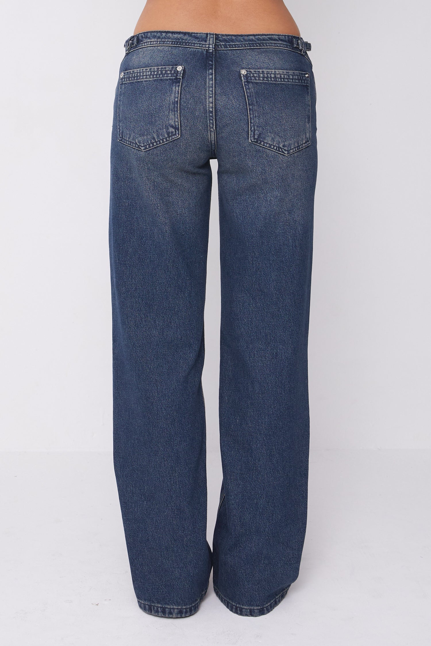 Stevie Low Rise Jeans, Dark Fade - Image 6