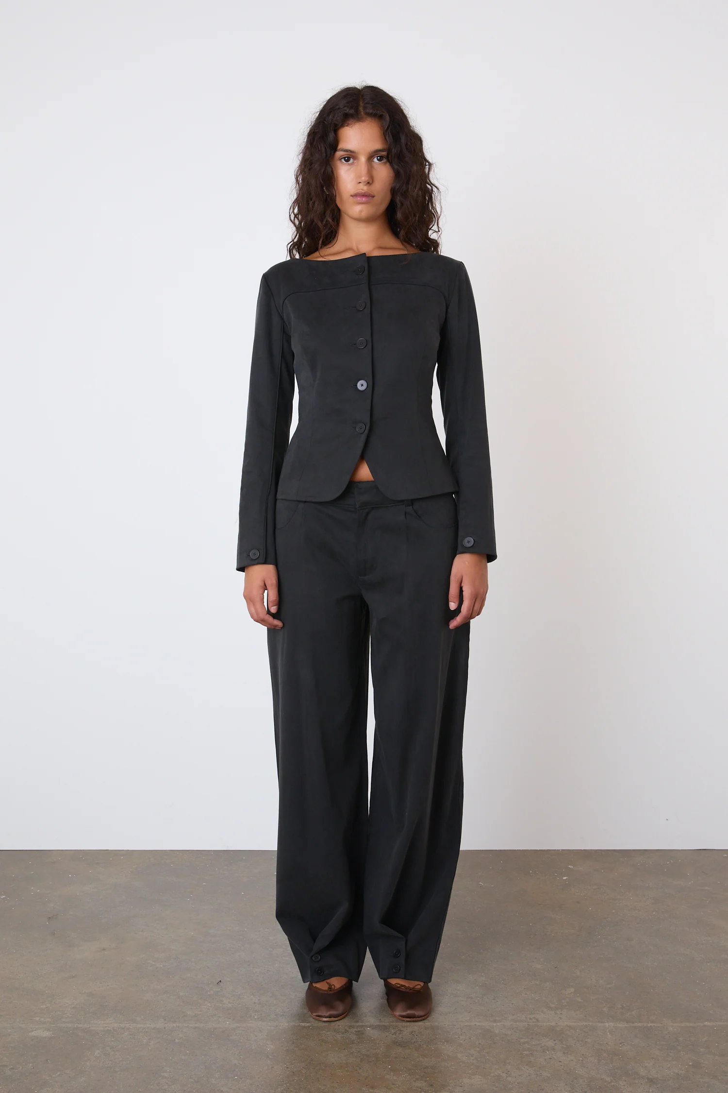 Bardot Top, Onyx - Image 3