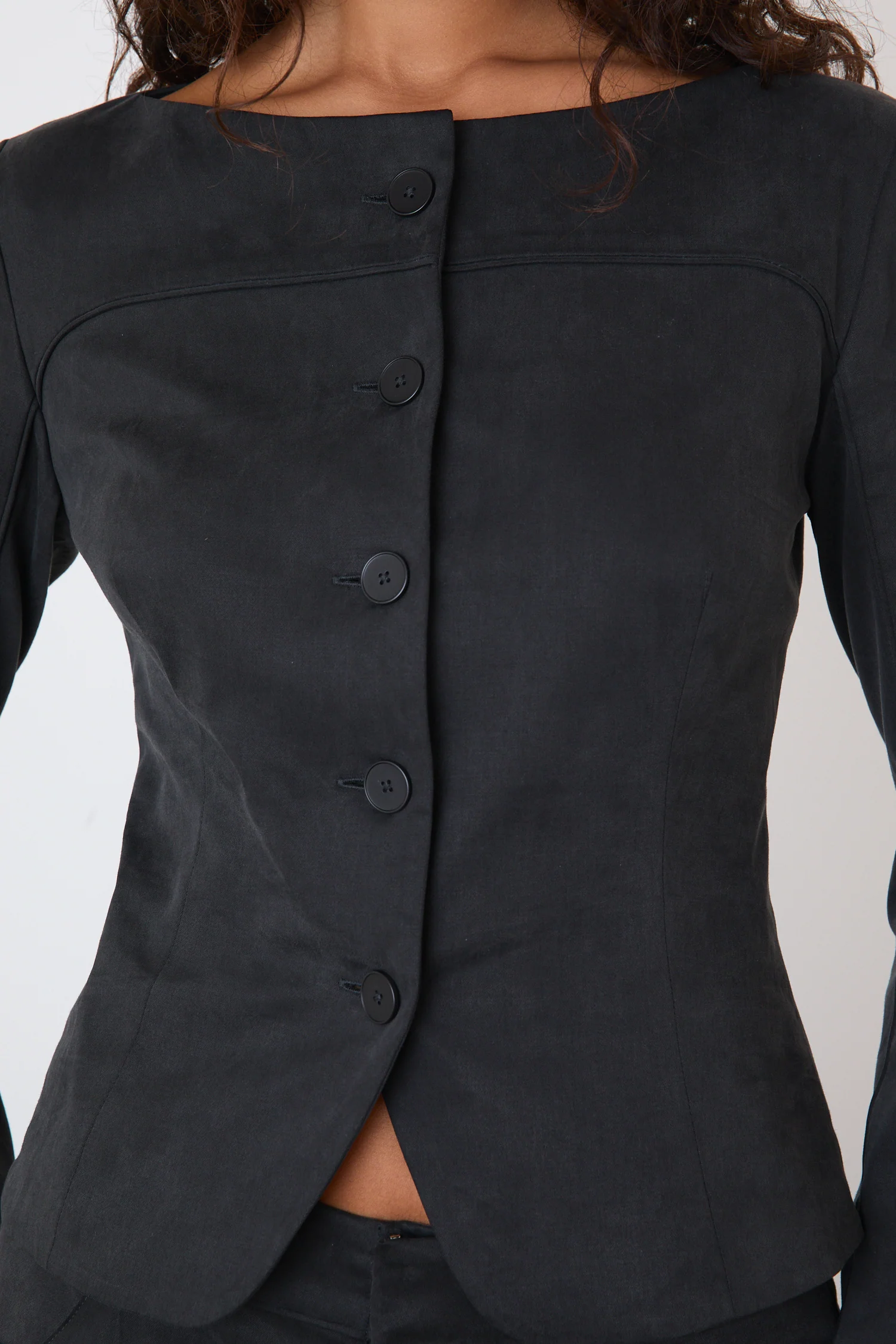 Bardot Top, Onyx - Image 4