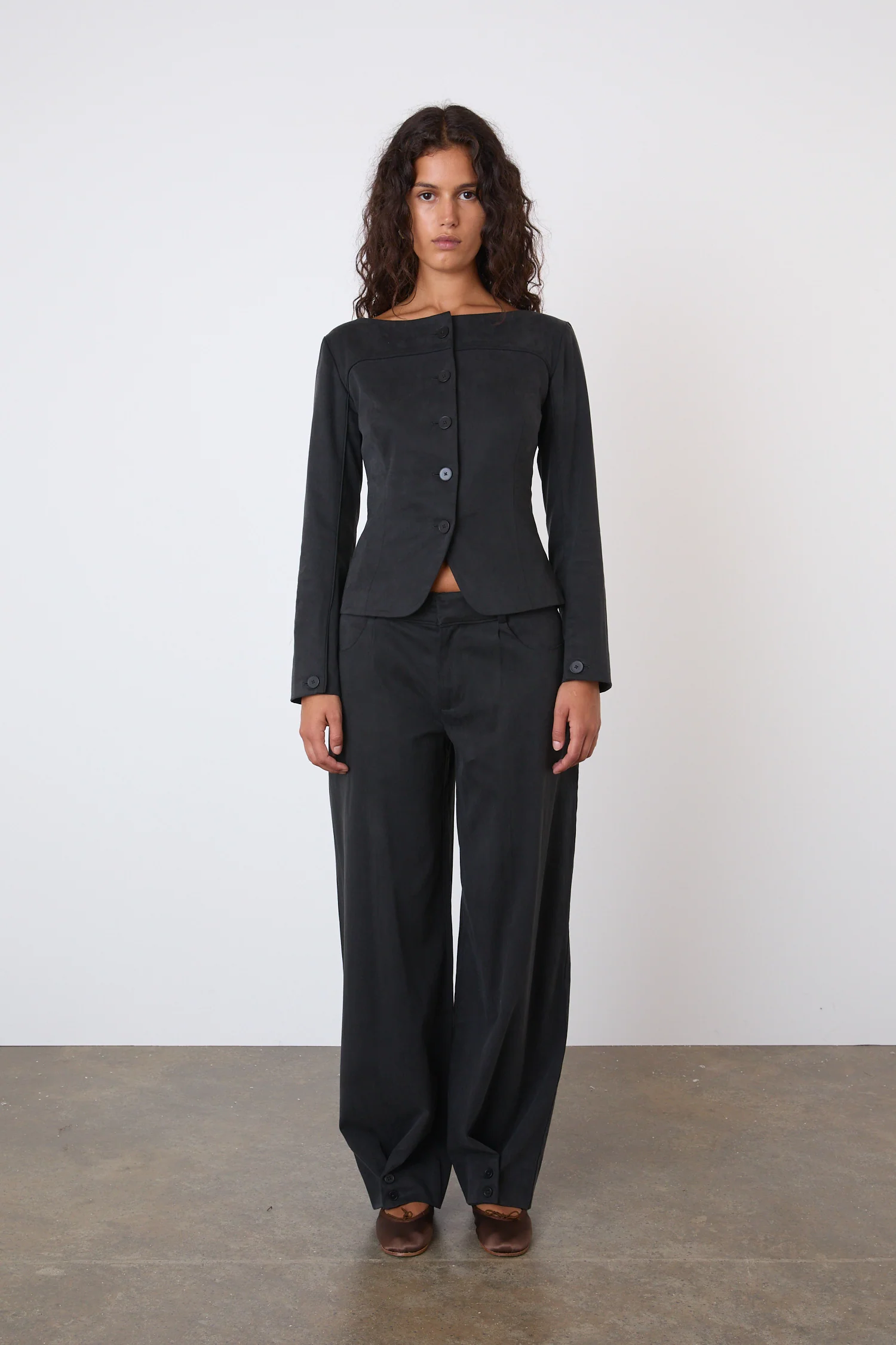 Bardot Trousers, Onyx - Image 3