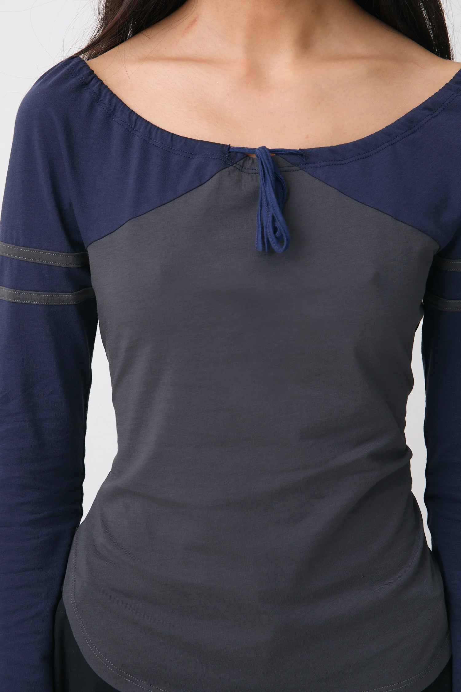 Bebe Long Sleeve Top, Moonlight - Image 5