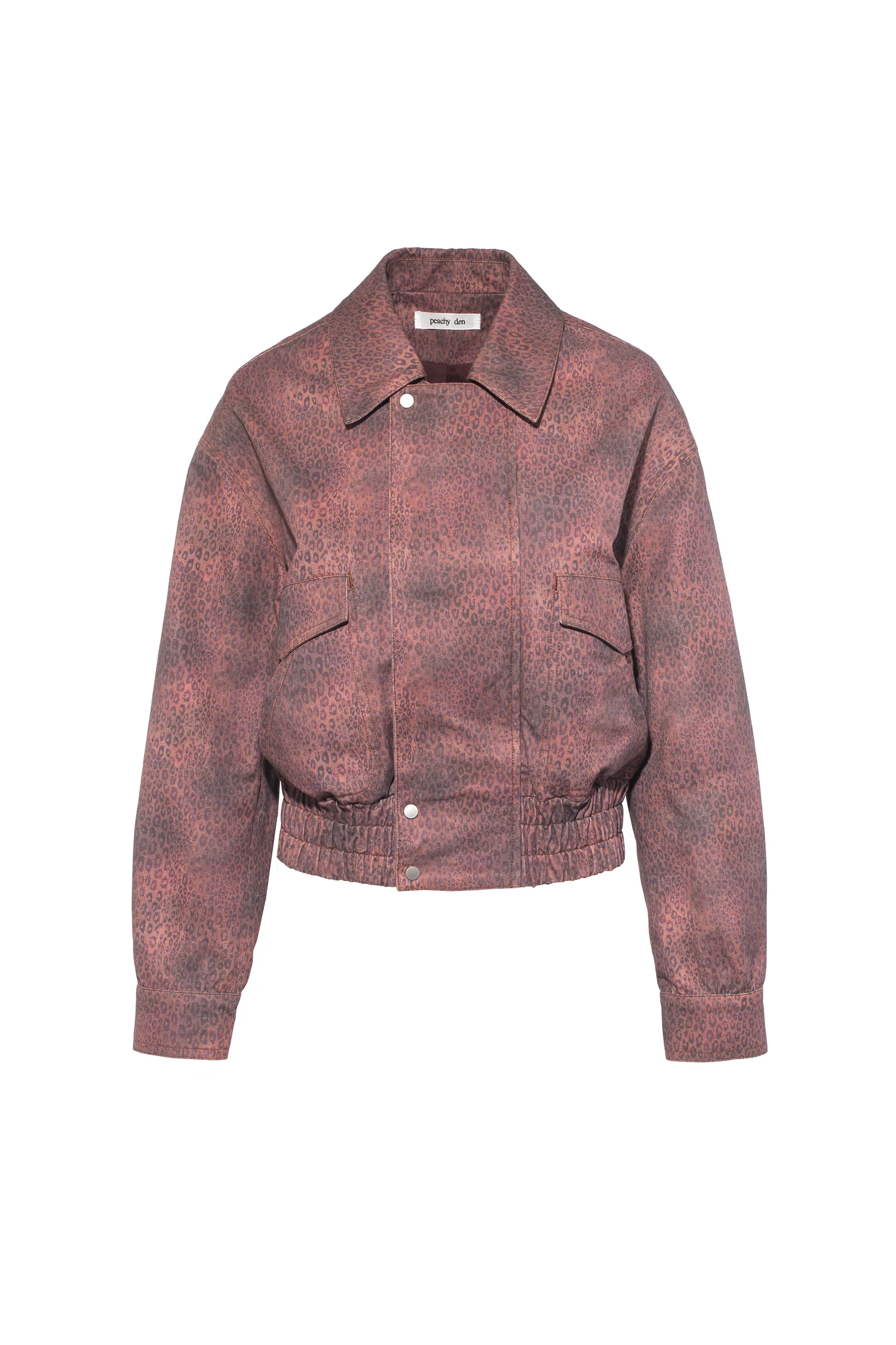 The Cicely Bomber Jacket, Red Leopard - Image 8