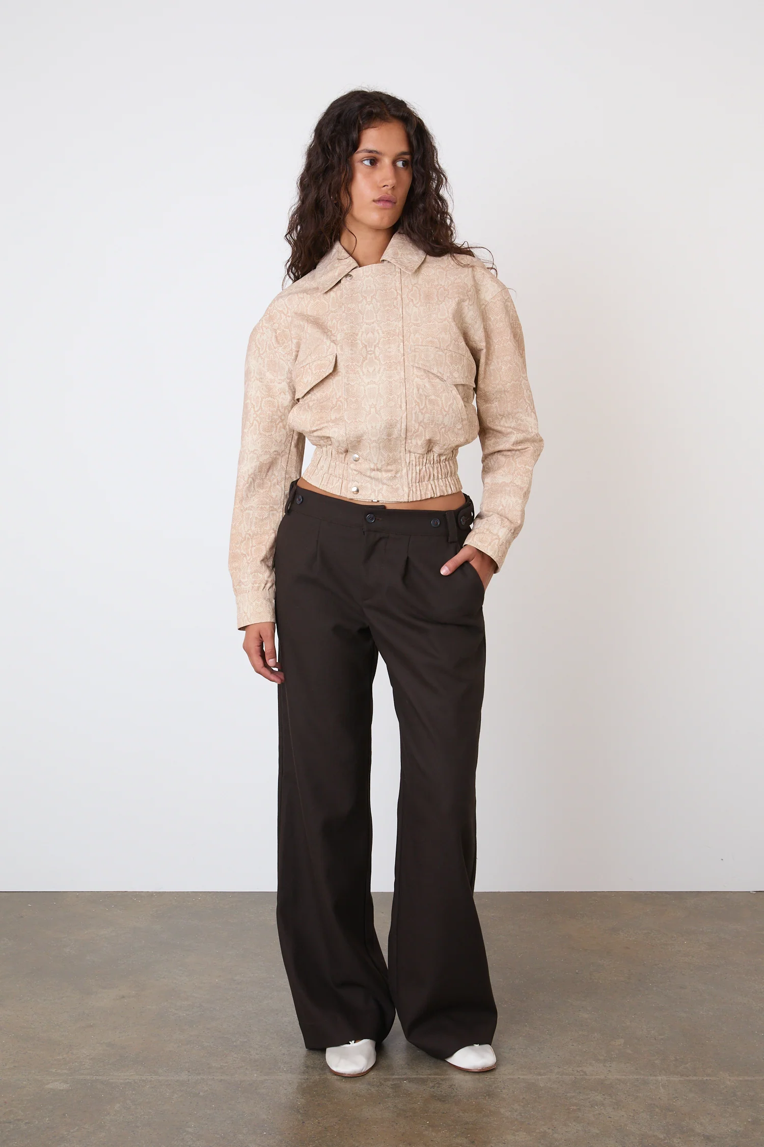 The Cicely Bomber Jacket, Sand Snake - Image 3