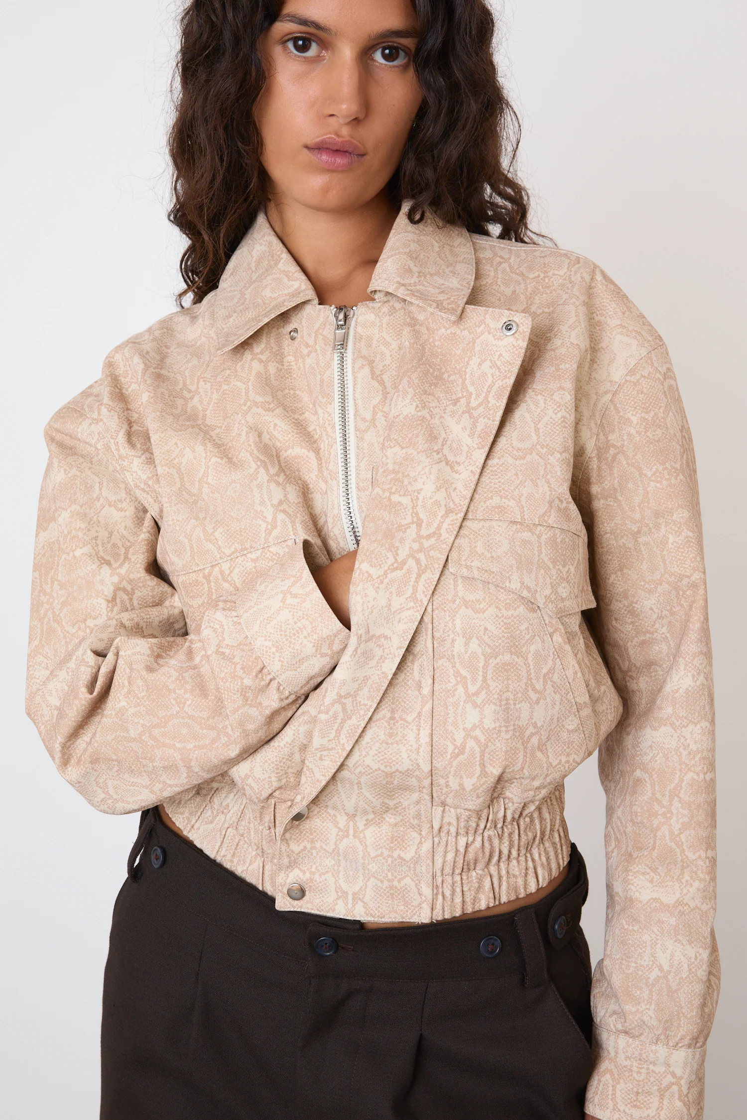 The Cicely Bomber Jacket, Sand Snake - Image 4
