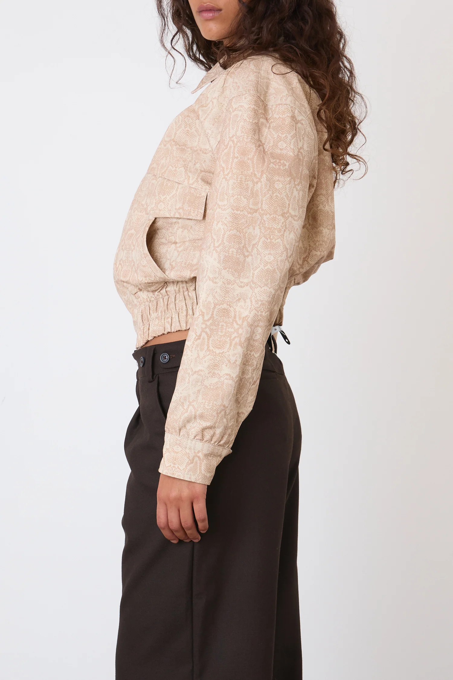 The Cicely Bomber Jacket, Sand Snake - Image 5