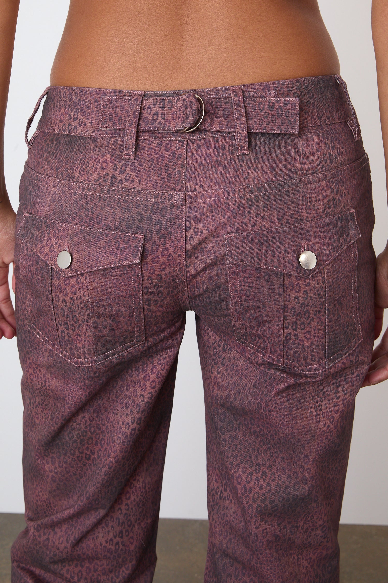 The Cicely Straight Trousers, Red Leopard - Image 7