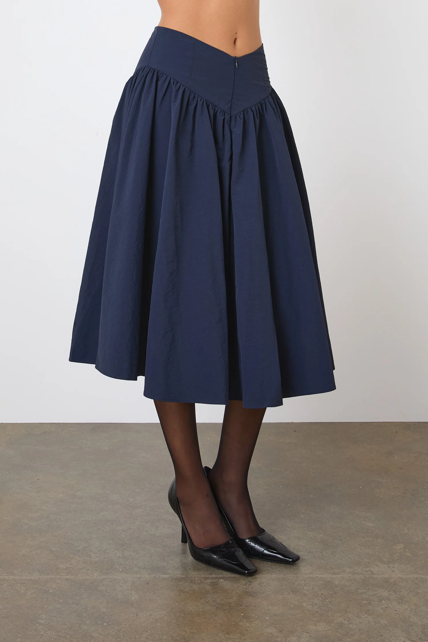 Deba Midi Skirt, Midnight - Image 7