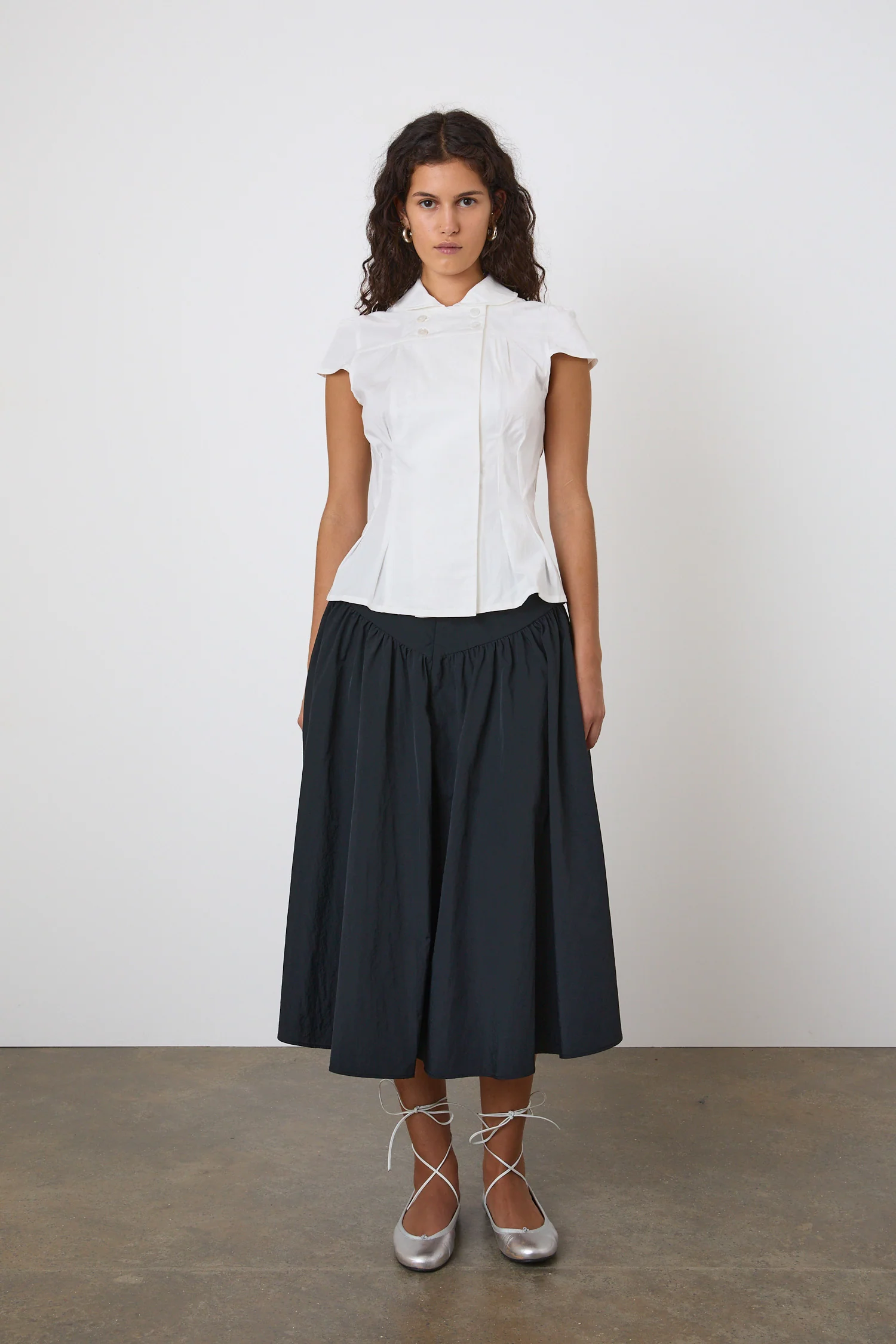 Deba Midi Skirt, Onyx - Image 8