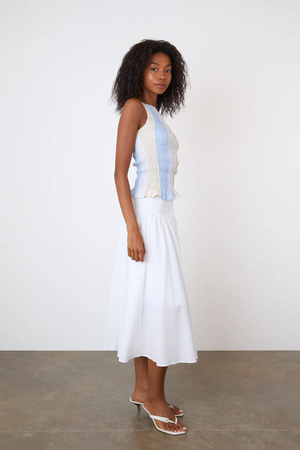 The Deba Stripe Top, Sea Glass - Image 6