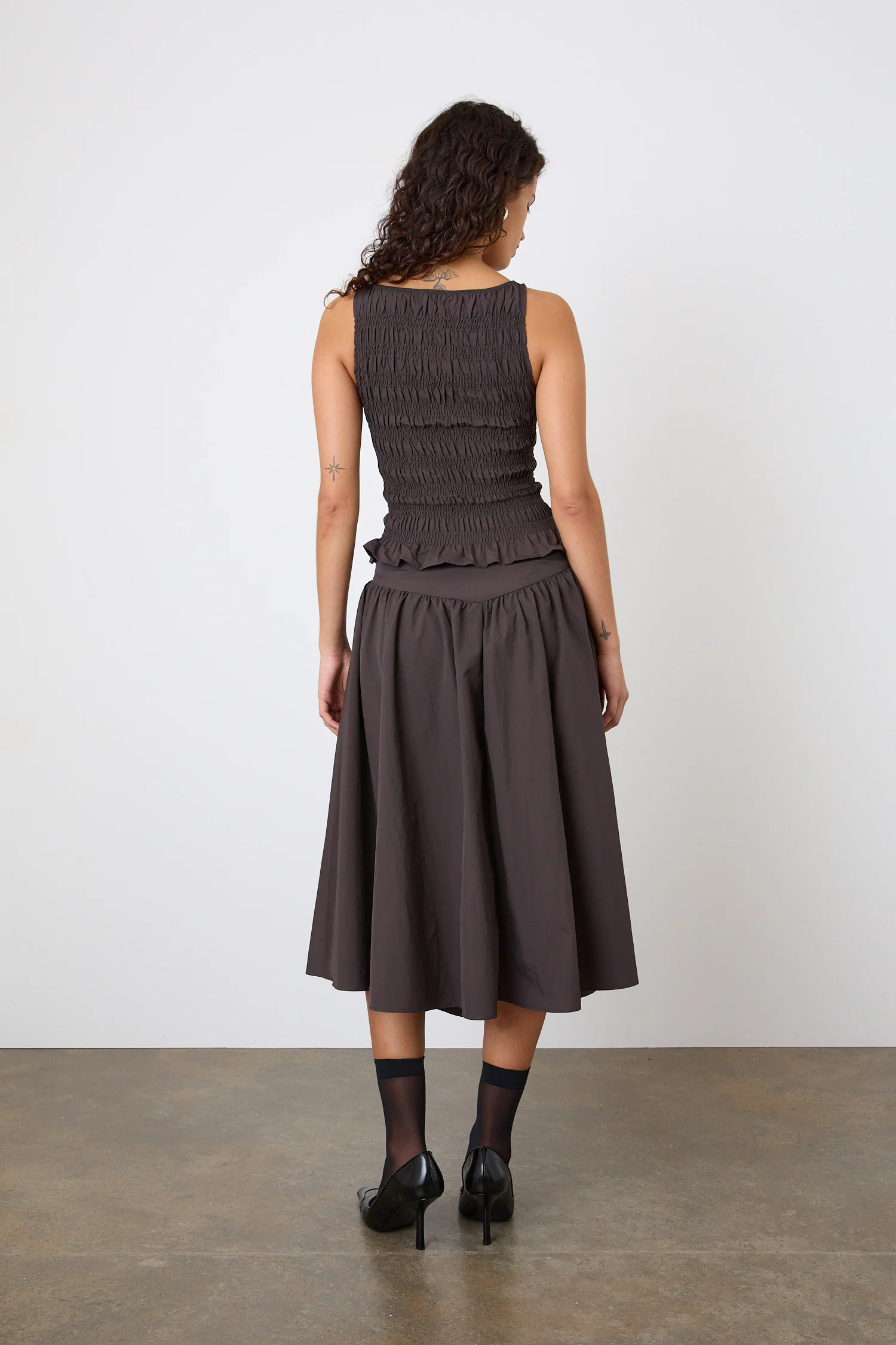 Deba Top, Chestnut | Liberty London Exclusive - Image 4