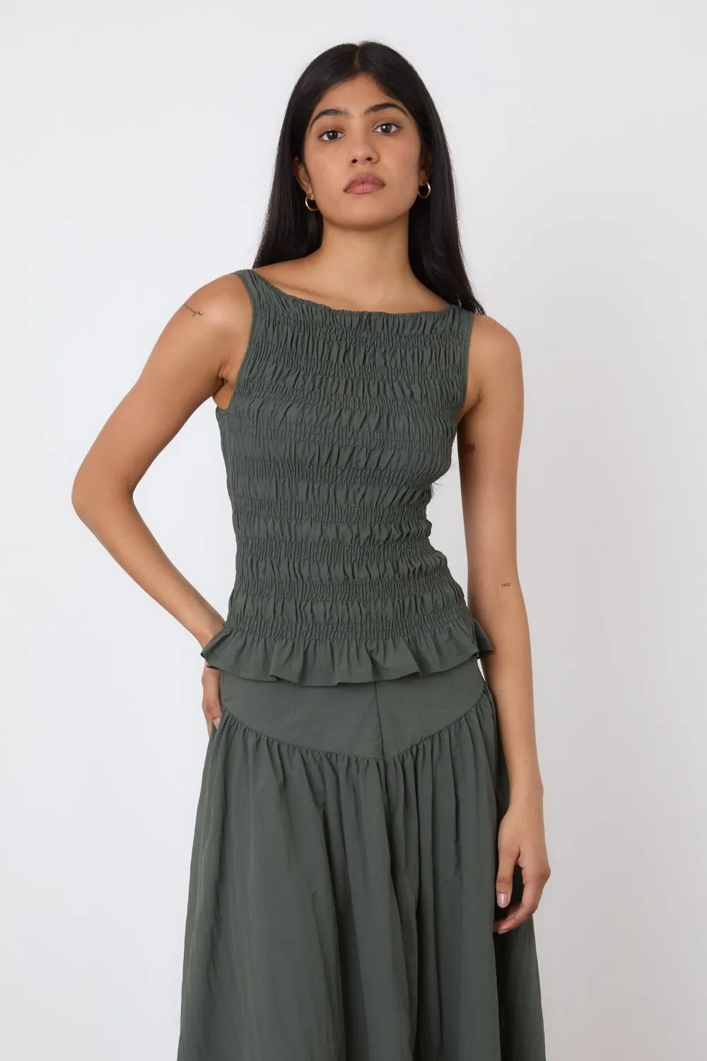 Deba Top, Slate Green - Image 4