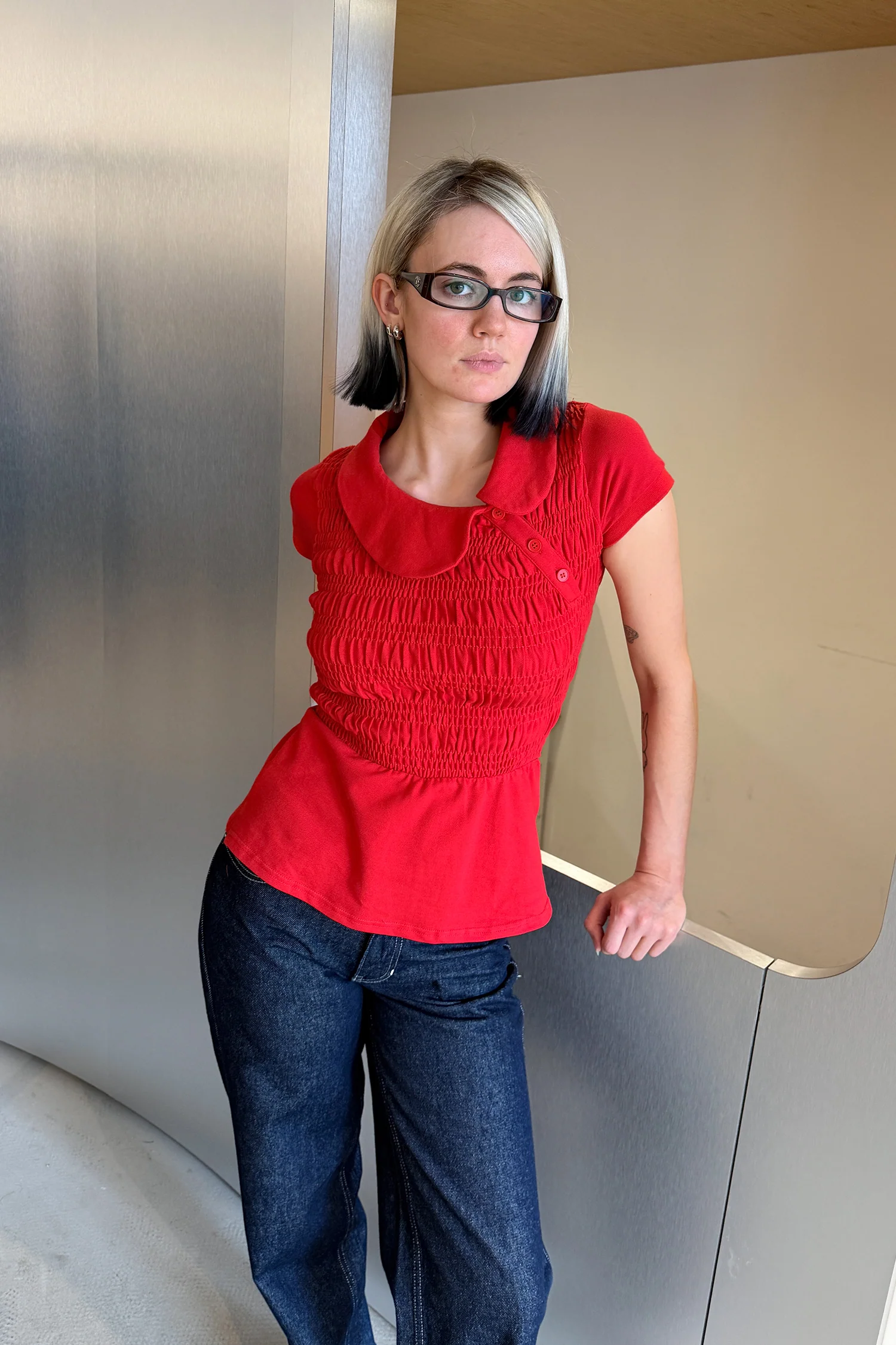 Ferdinand Polo Top, Tomato - Image 3