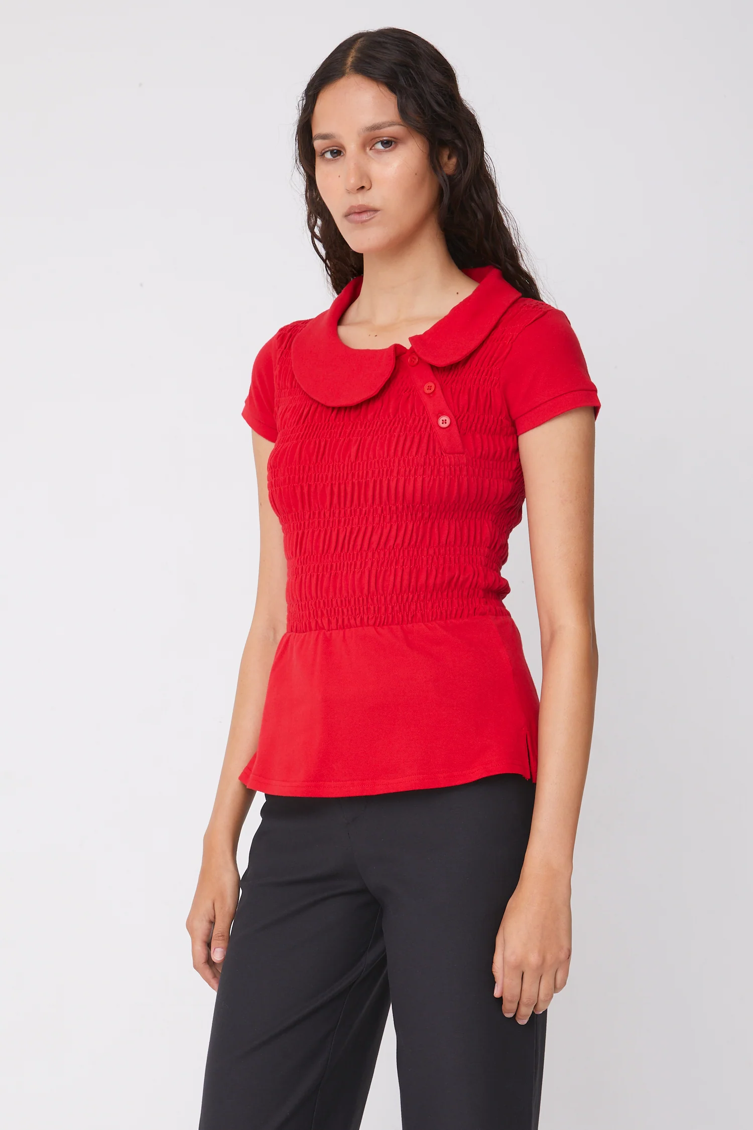 Ferdinand Polo Top, Tomato - Image 4