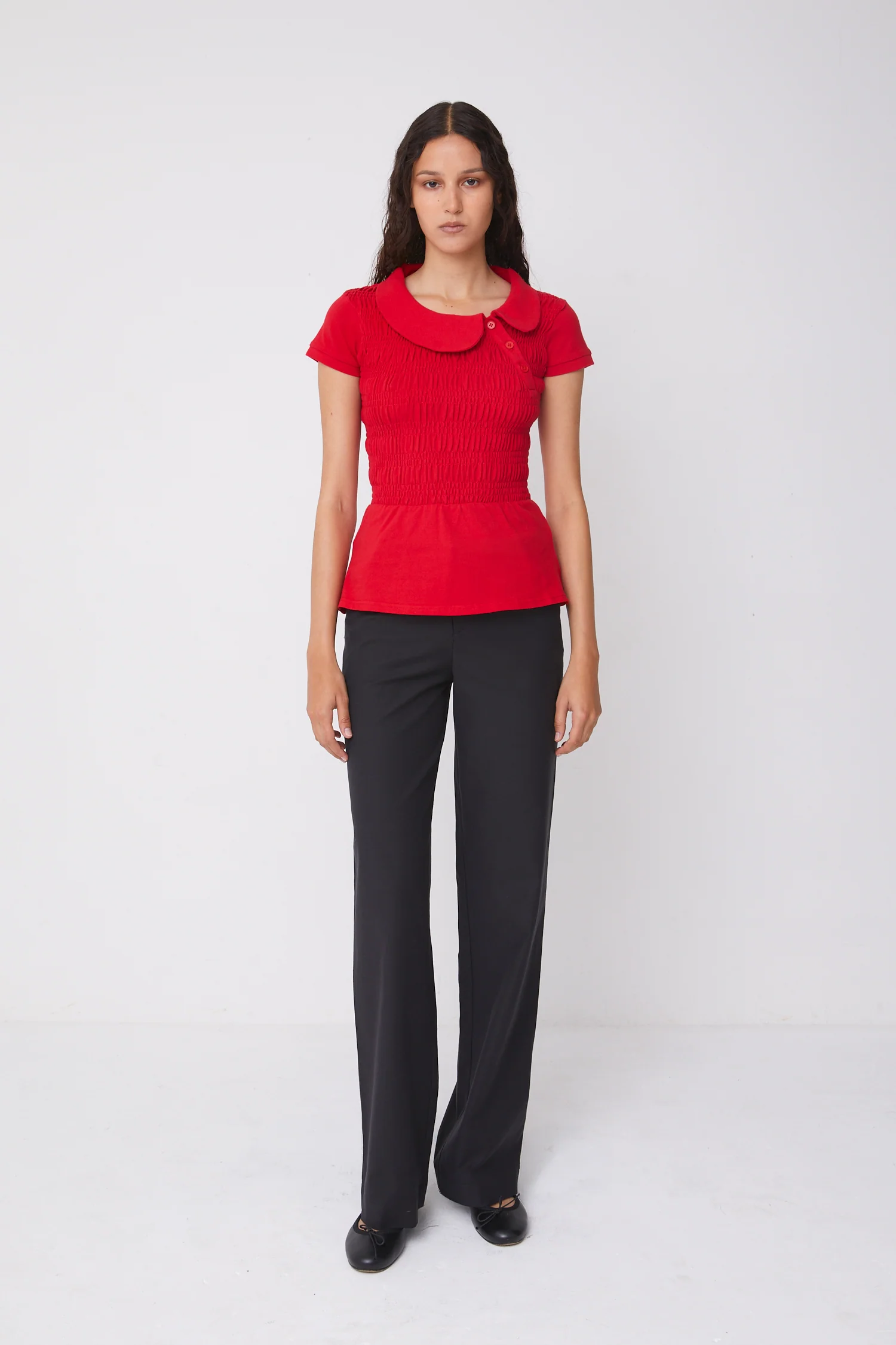 Ferdinand Polo Top, Tomato - Image 6