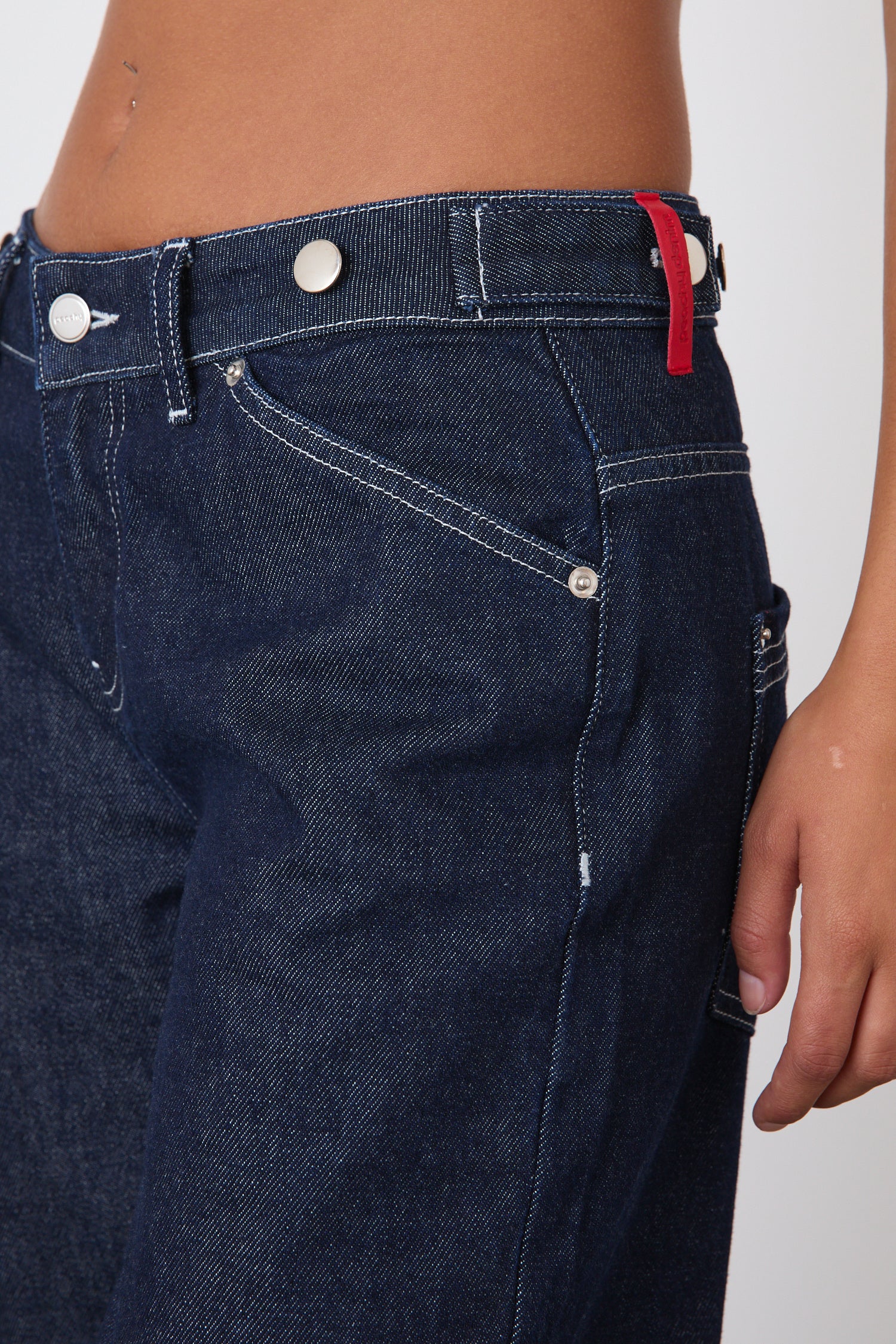 Goldie Relaxed Leg Jeans, Indigo Rinse - Image 5