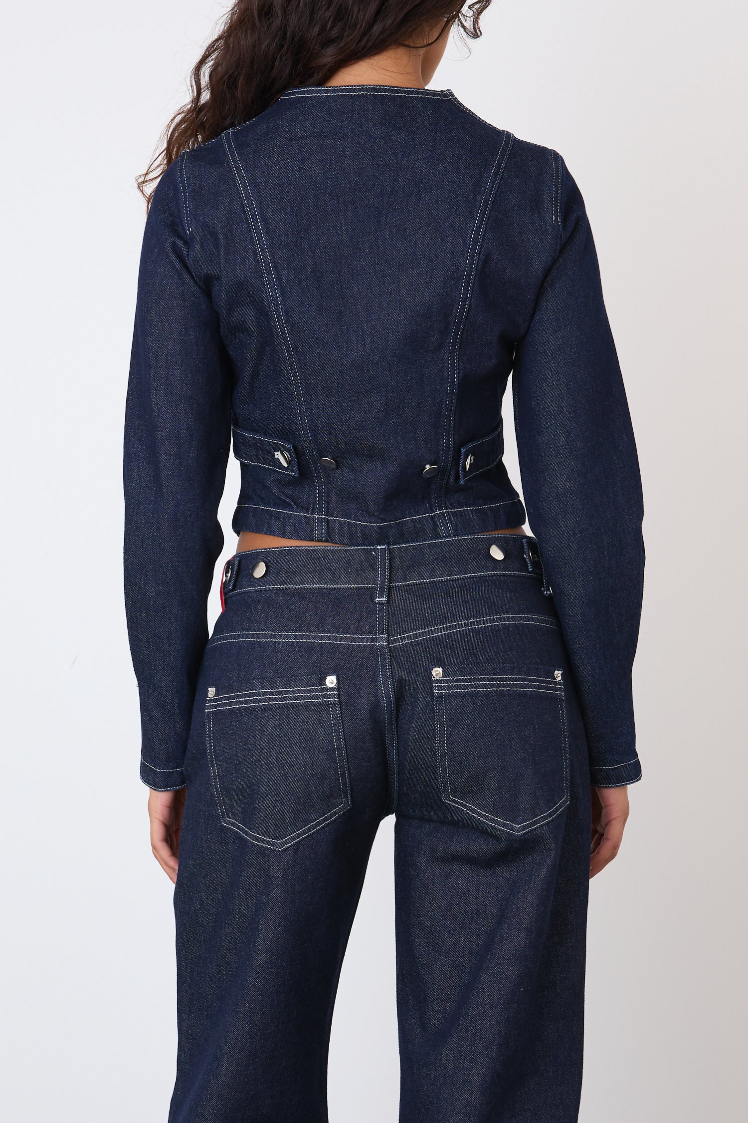 Goldie Relaxed Leg Jeans, Indigo Rinse - Image 7