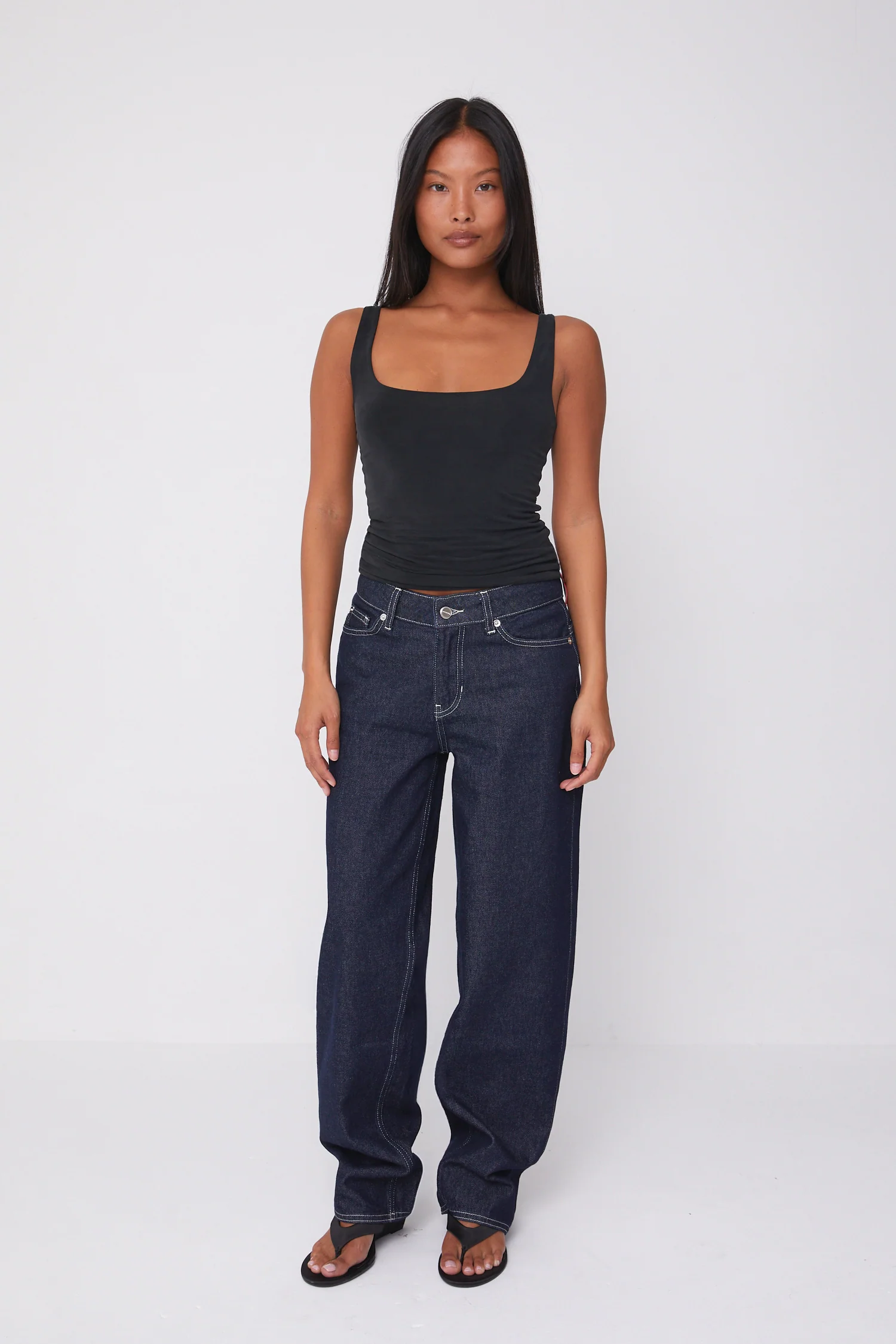 Joan Soft Barrel Jeans, Indigo Rinse - Image 5