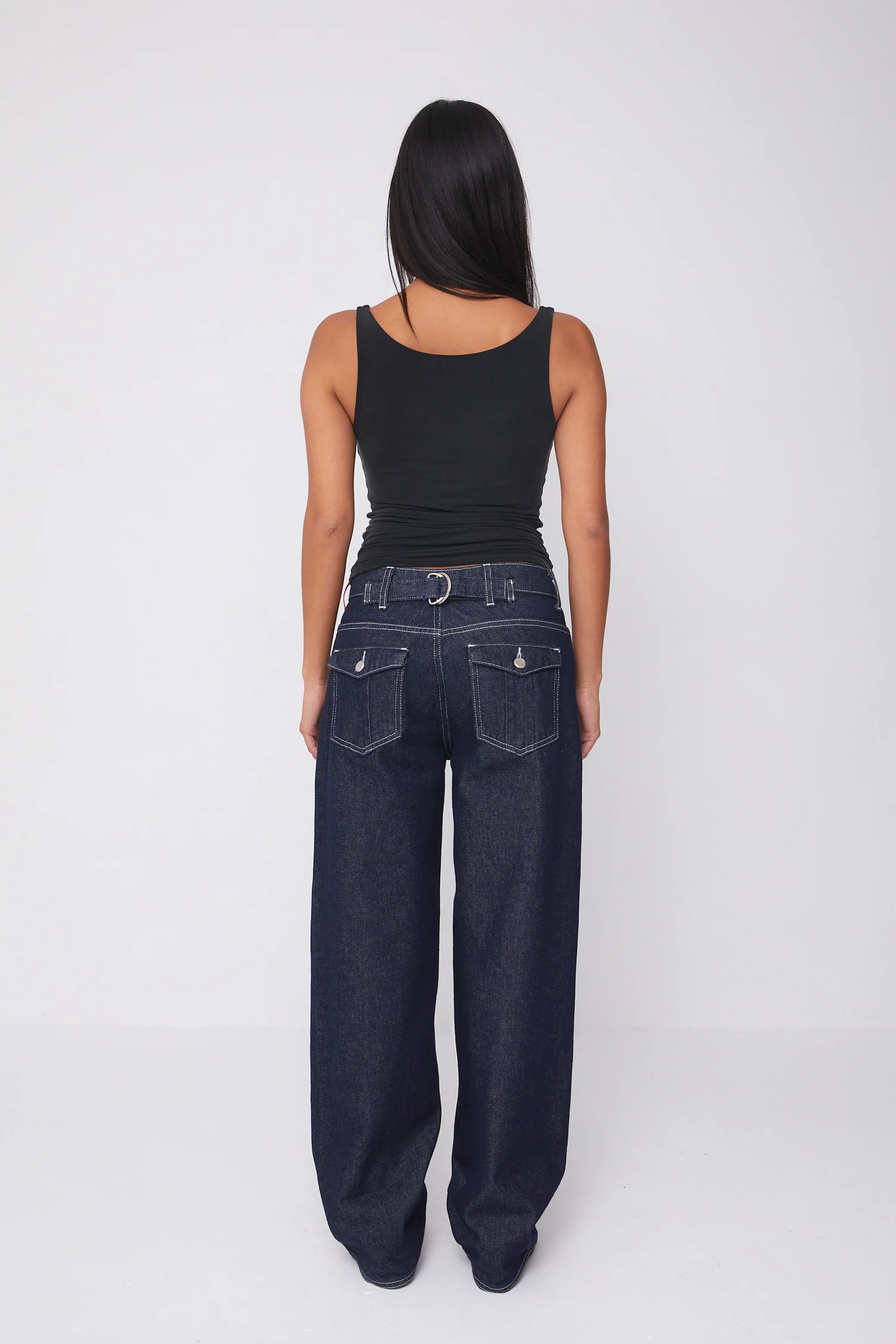 Joan Soft Barrel Jeans, Indigo Rinse - Image 6