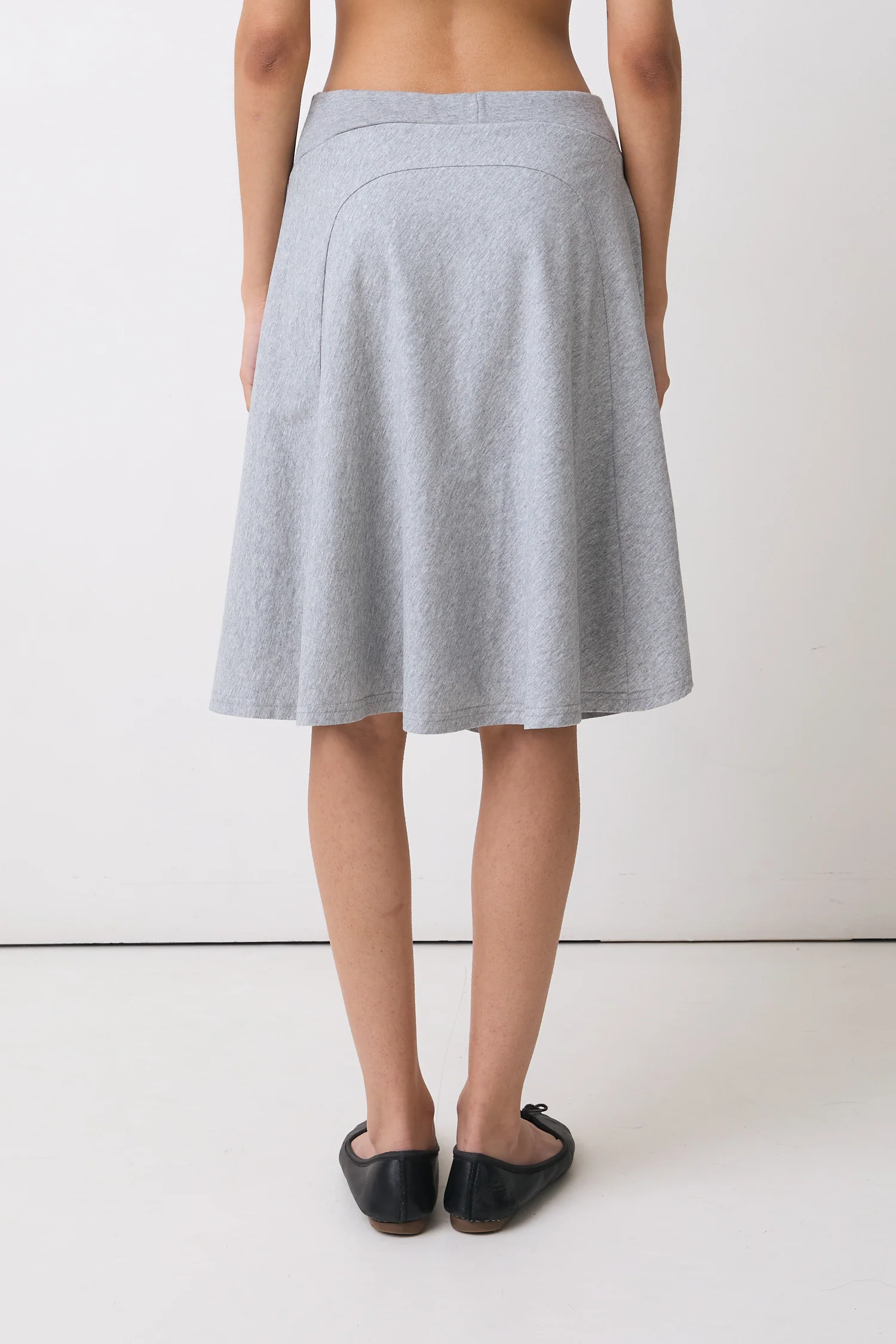 Joni Midi Skirt, Grey Marl - Image 6