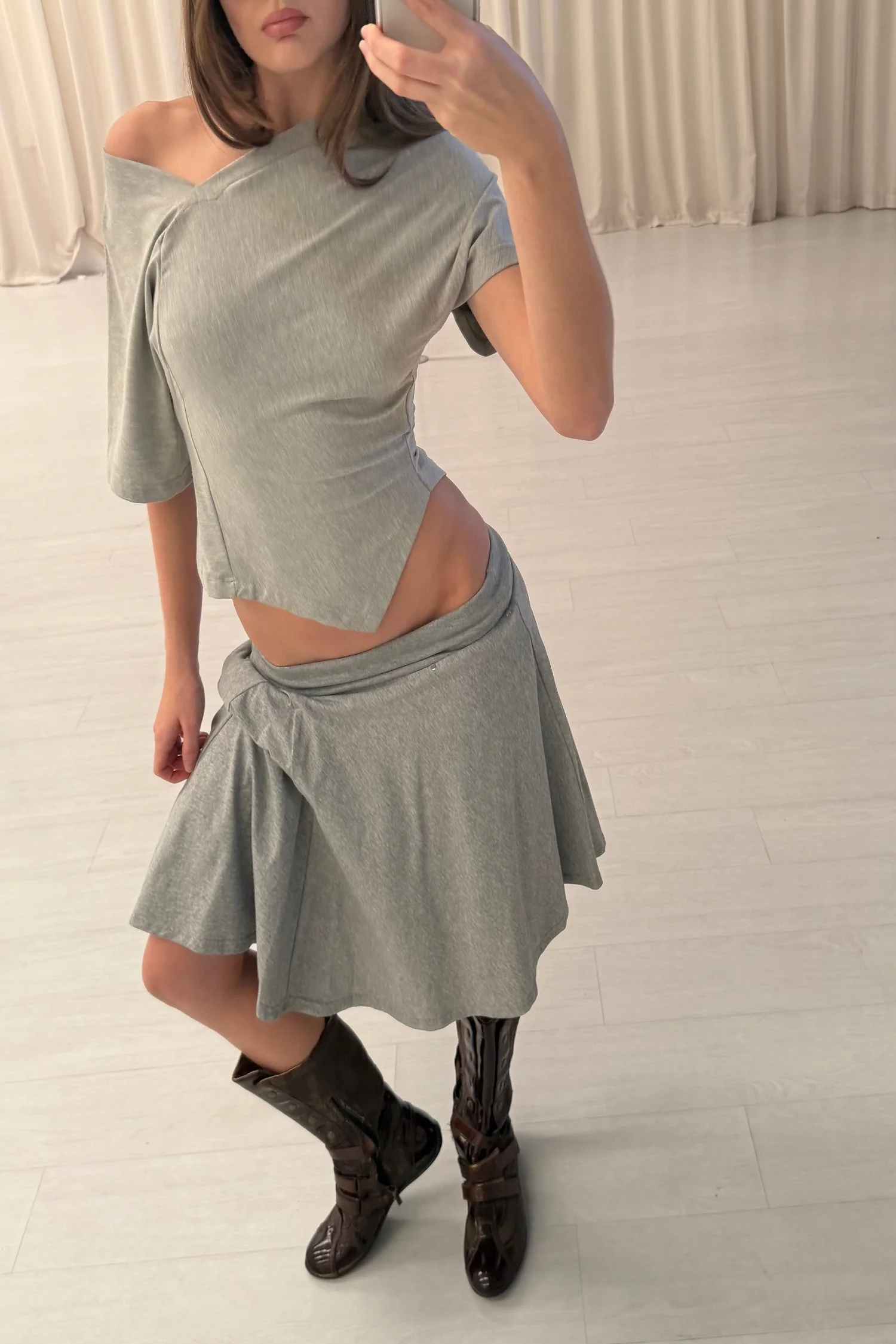 Nico Top, Grey Marl - Image 9