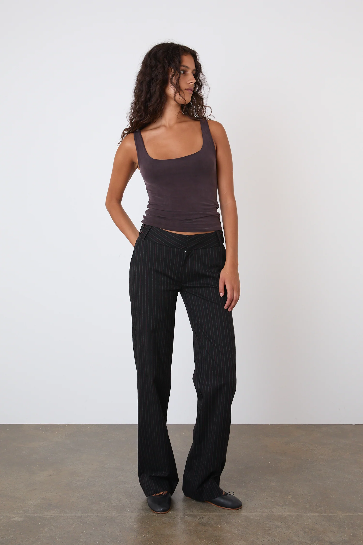 Lennox Straight Trousers, Lead - Image 3
