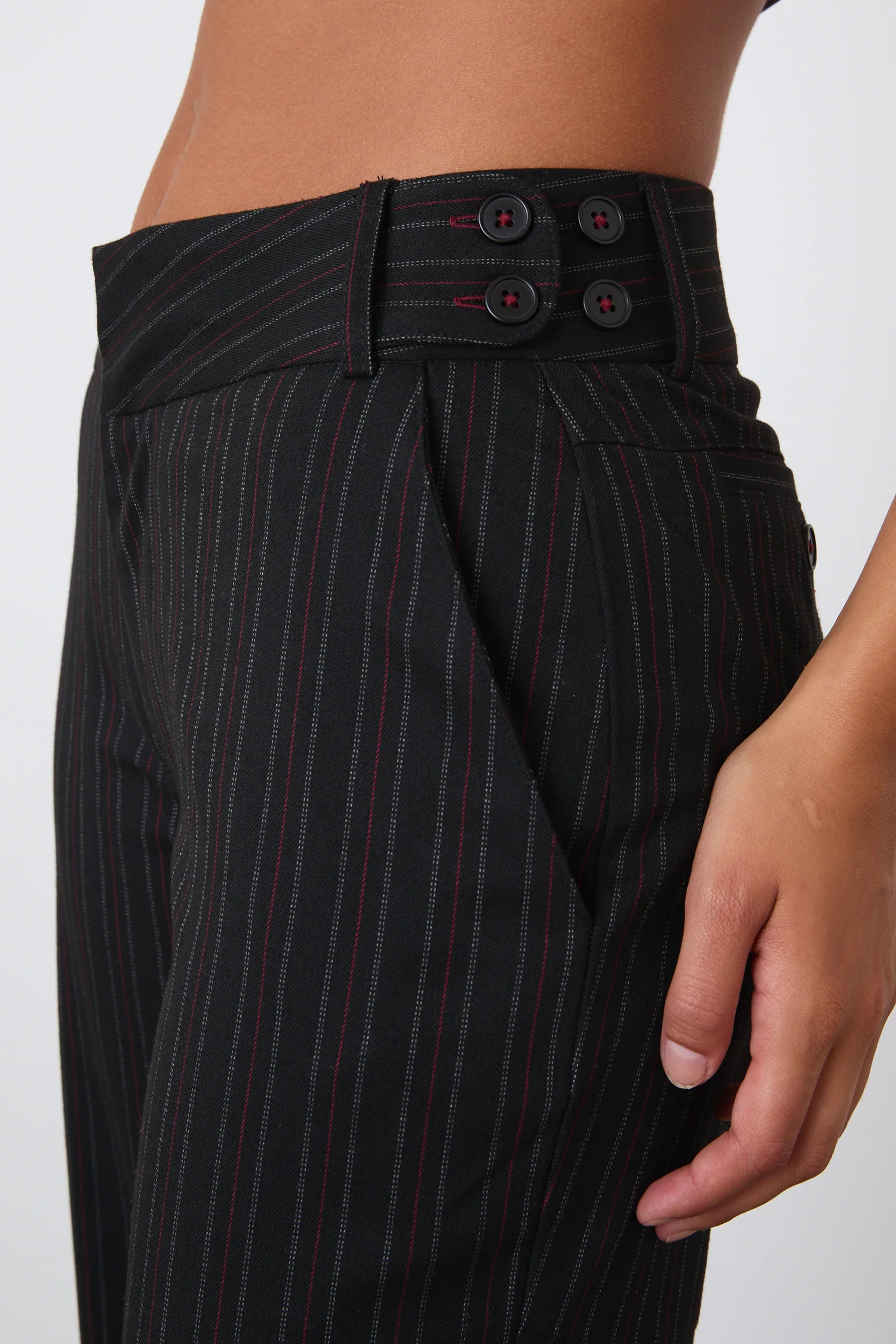 Lennox Straight Trousers, Lead - Image 5