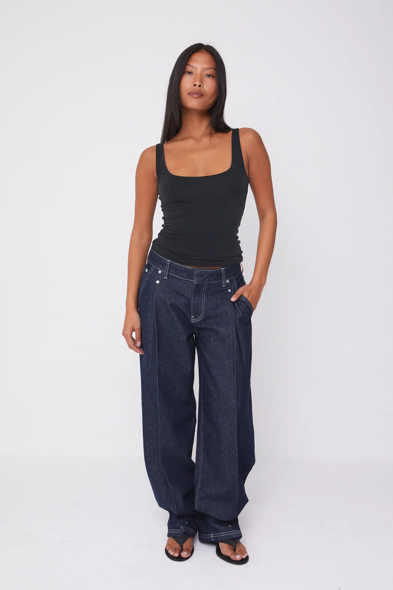 Lita Tailored Jeans, Indigo Rinse - Image 5