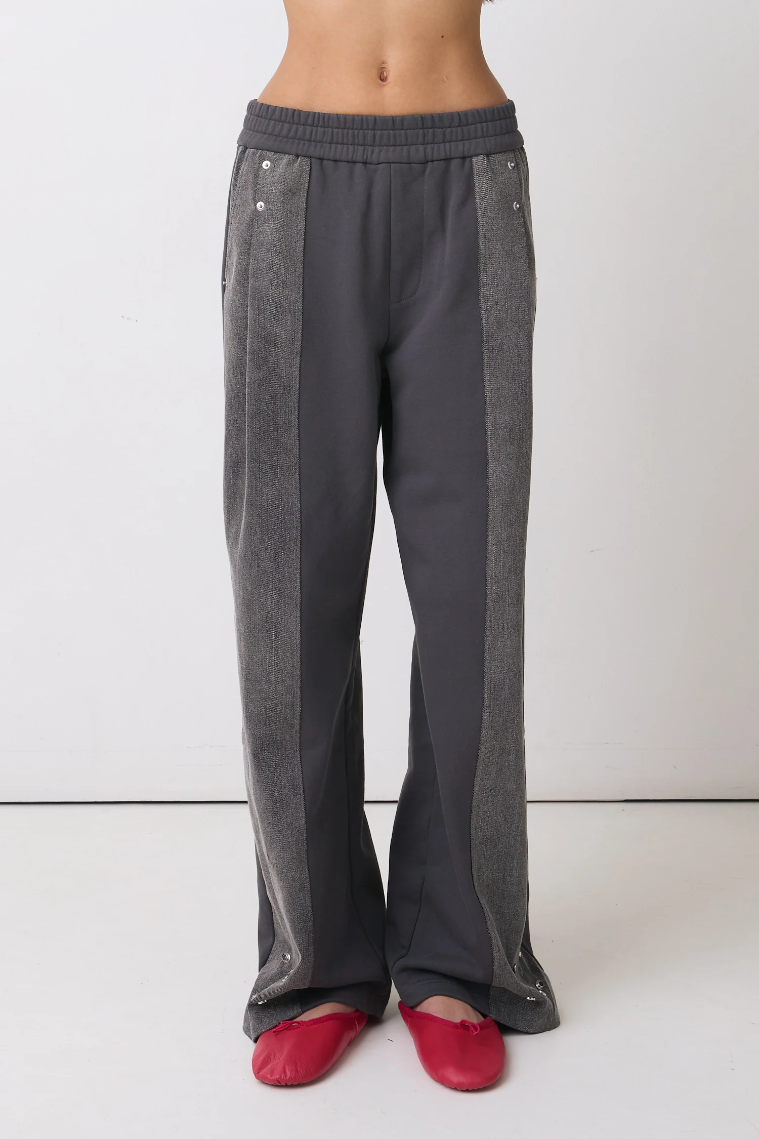 Mercy Track Trousers, Grey Marl - Image 3