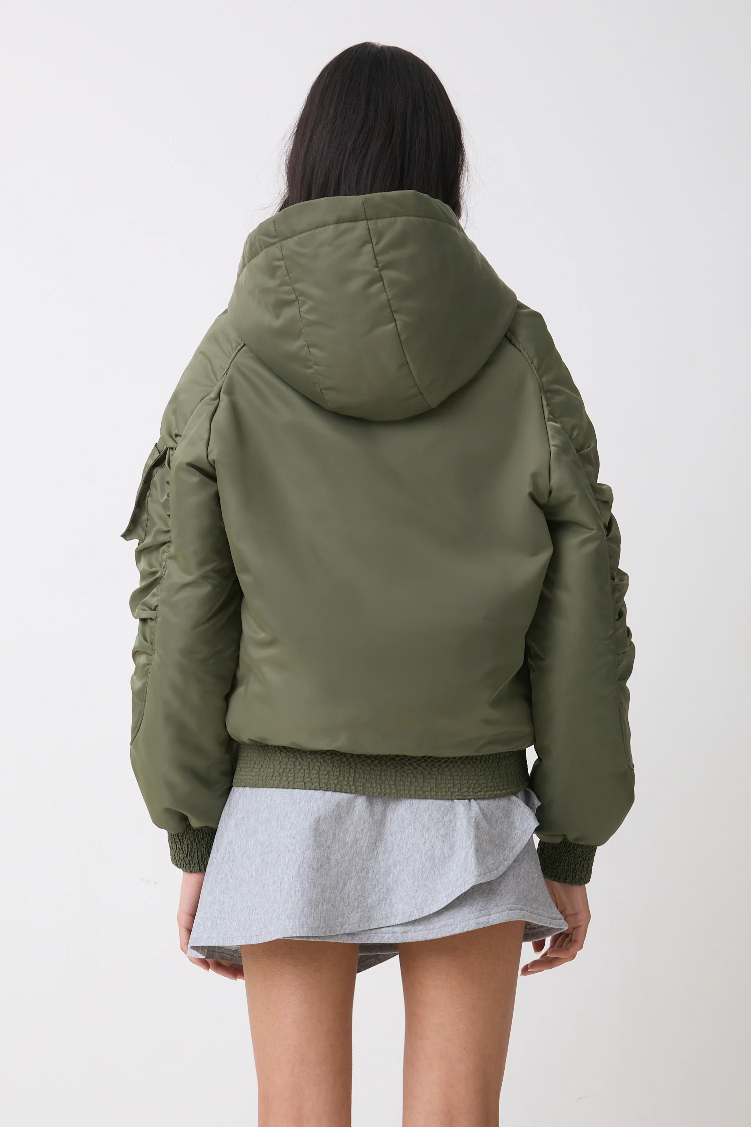 Penny Spring Bomber Jacket, Moss - Image 5