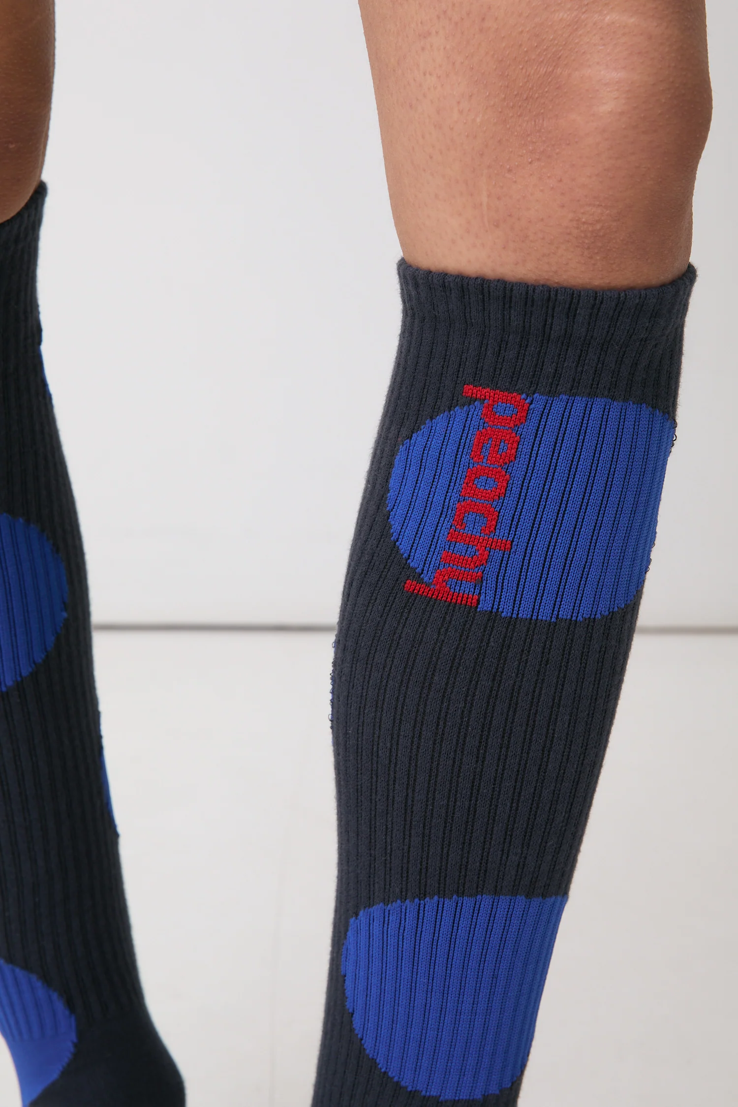 Polka Dot Socks, Blue / Black - Image 7