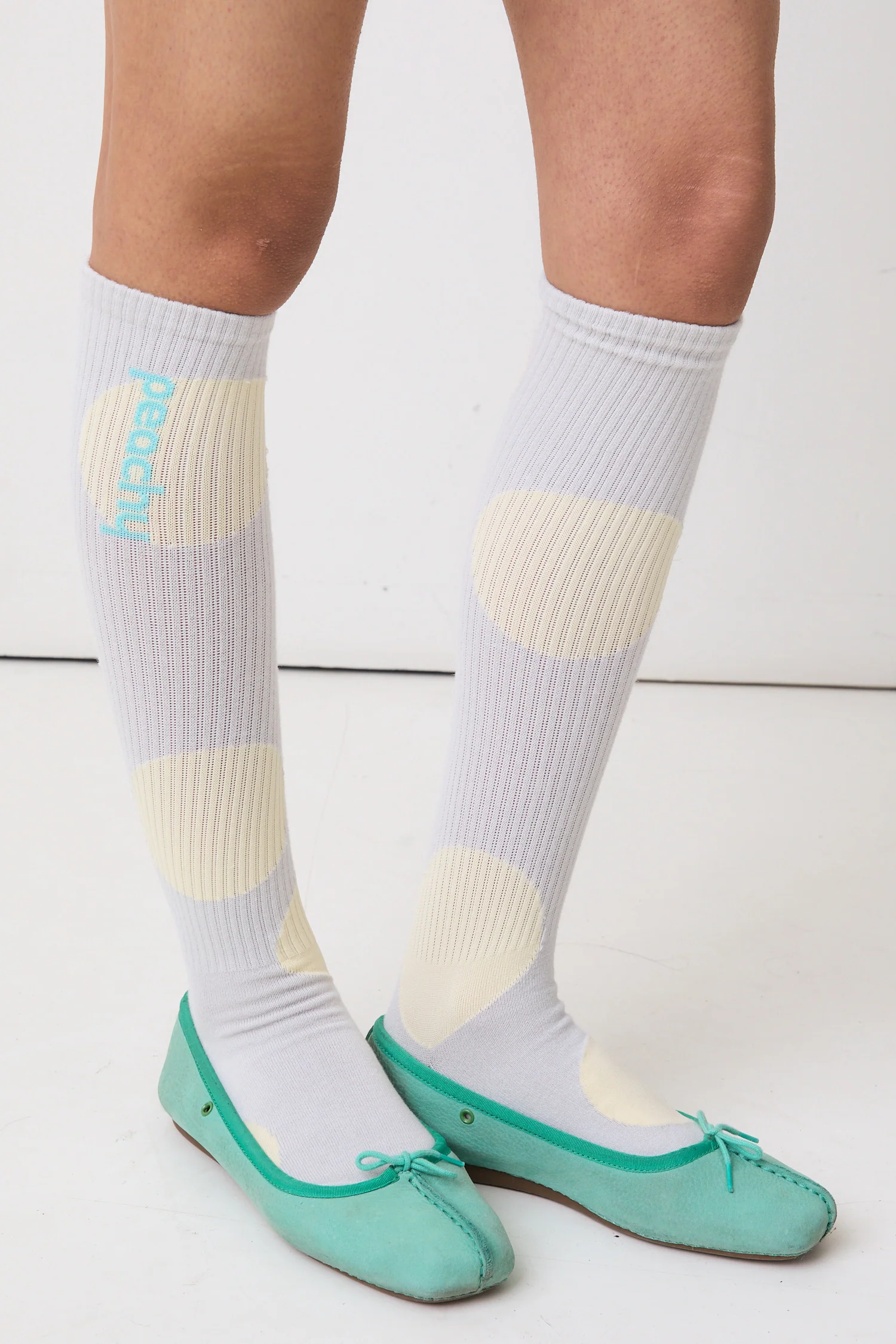 Polka Dot Socks, Parchment / Grey - Image 6